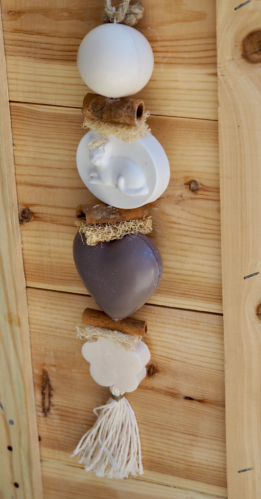 Tresse à savons décorative et parfumée Kitty